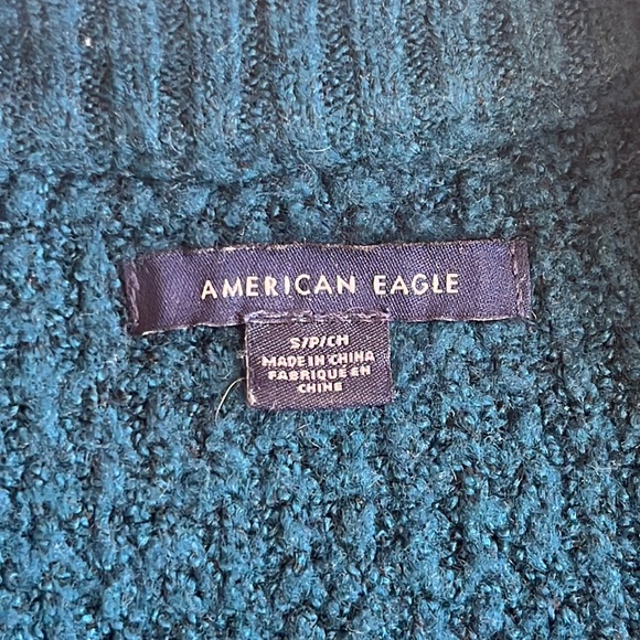 American Eagle Women's Knit Blue Sweater - Picture 5 of 5